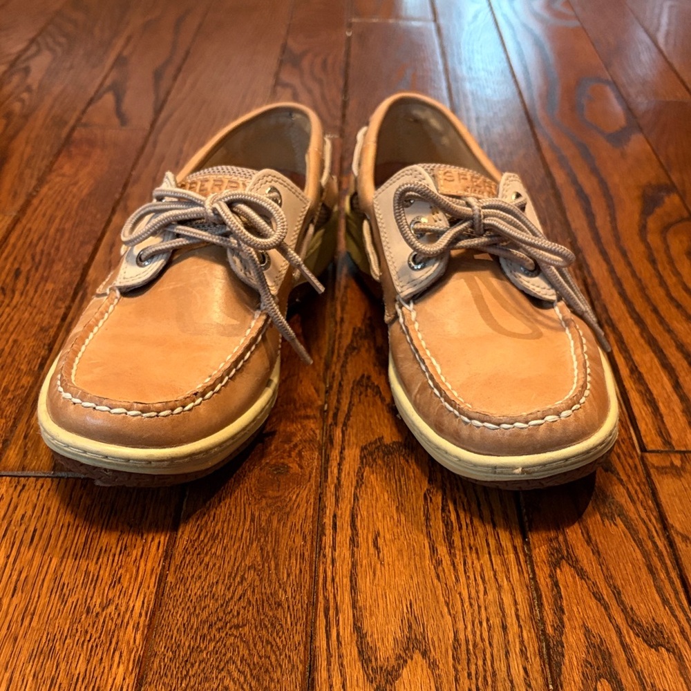 Sperry Billfish 3-Eye Boat Shoes - Men's Size 7 - Tan Leather - NIB 0799023